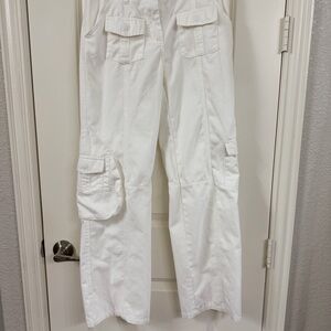 Brandy Melville White Cargo Pants